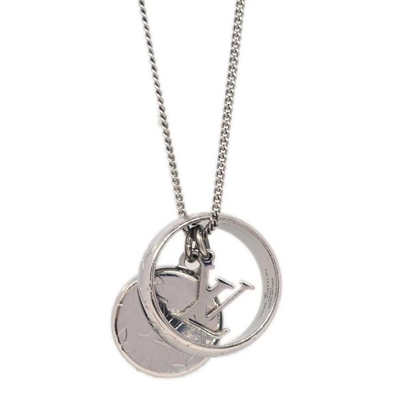 Louis Vuitton Monogram Ring Necklace Silver M62485 DI1126/DI0196 #M 194938 - Picture 1 of 6